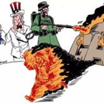GAZA BURNING With help from the USA